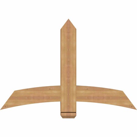 Ekena Millwork Bellingham Timber Gable Bracket, Western Red Cedar, 48"W x 32"H x 3 1/2"D x 5 1/2"F, 16/12 Pitch GBW048X32X0406BEL00SWR